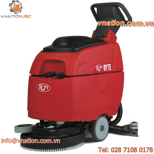 walk-behind scrubber-dryer / battery-powered / cable powered / compact