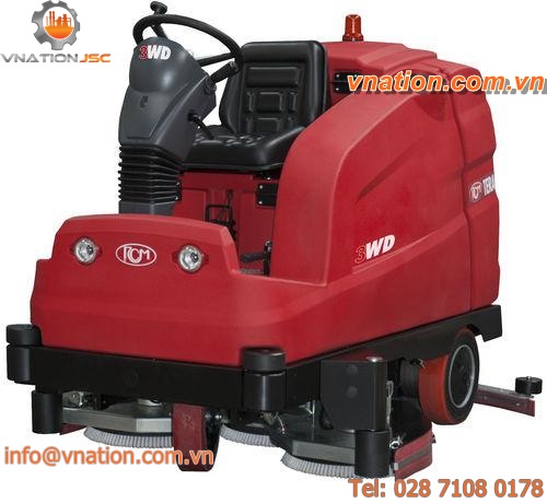 ride-on scrubber-dryer / battery-powered