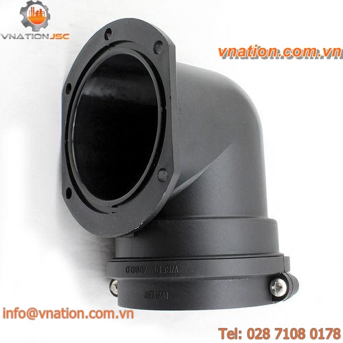 flange fitting / elbow / plastic / conduit