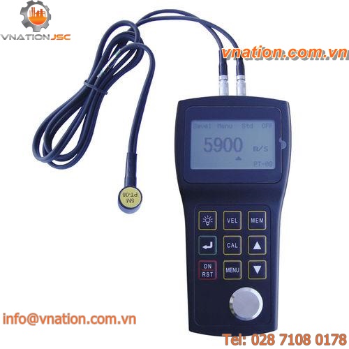 coating thickness gauge / ultrasonic / handheld
