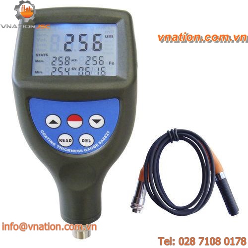 coating thickness gauge / magnetic induction / portable
