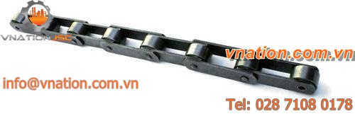 transfer chain / roller / stainless steel / conveyor