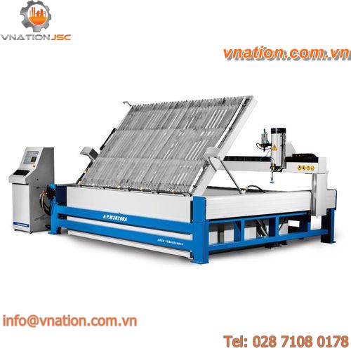 CNC cutting machine / water-jet / with automated loading/unloading / semi-automatic