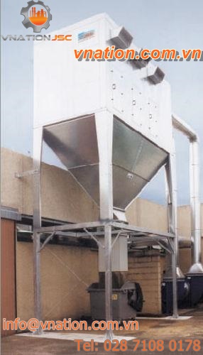 bag dust collector / pneumatic backblowing / modular / for wood dust