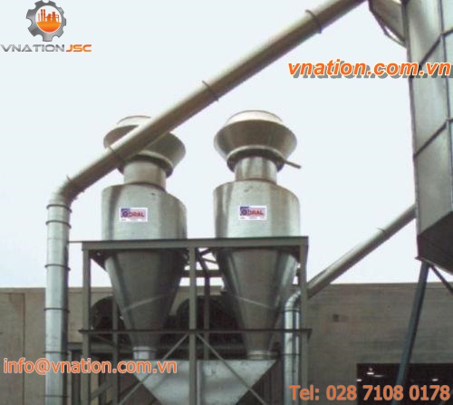 cyclone separator / centrifugal / air / dust control