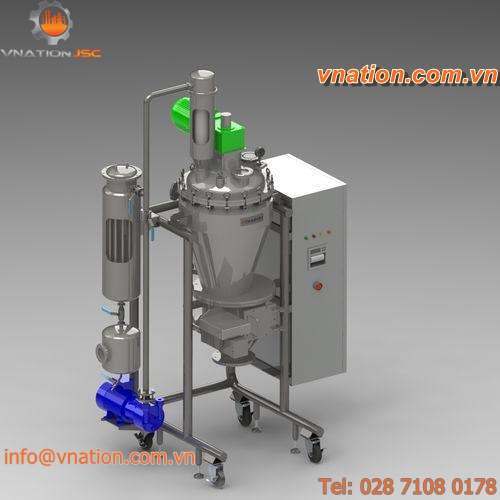 conical dryer / vacuum / mixer / for plastic pellets