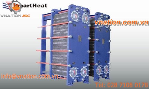 plate heat exchanger / water/oil / stainless steel