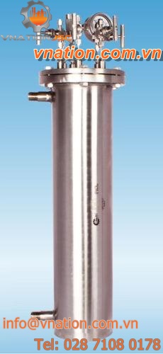 continuous-flow reactor / micro / with mixer / laboratory
