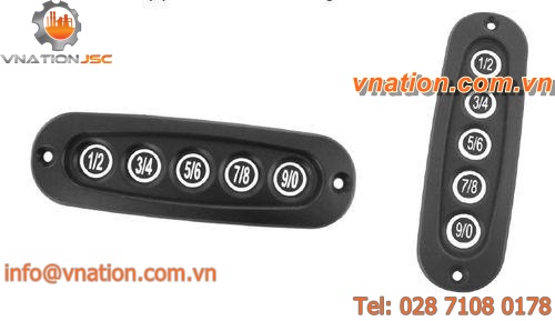 15-keys keypad / built-in / for access control