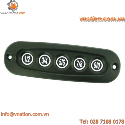 5-keys keypad / built-in / for access control