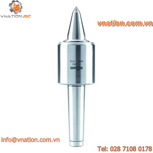 rotating lathe center / with extended center point