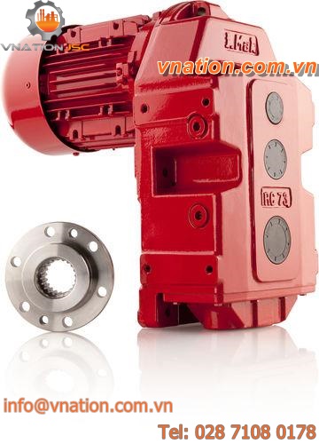 three-phase gearmotor / parallel-shaft / helical / low-noise