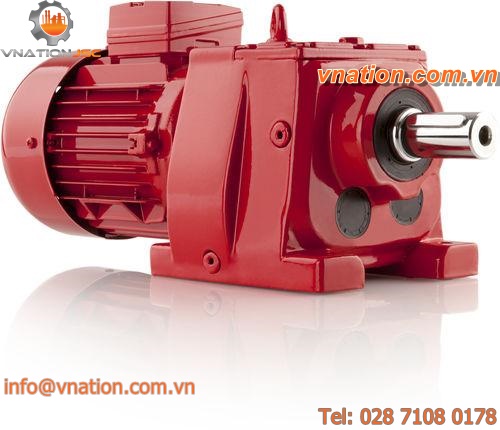coaxial gear-motor / helical / for the food industry / wiper