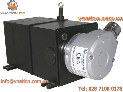 draw-wire displacement sensor / mechanical / analog / incremental