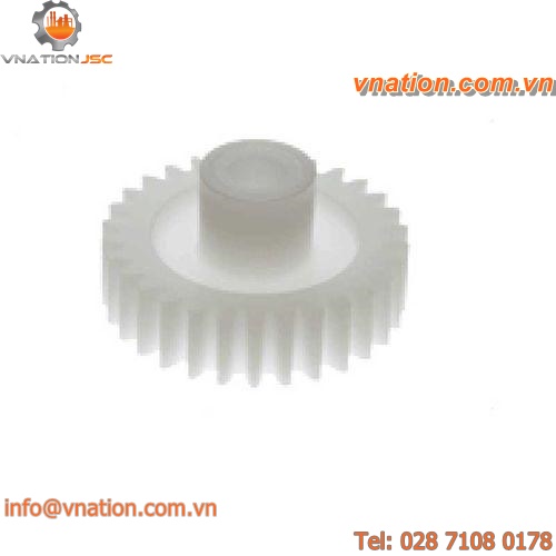 spur gear wheel / straight-toothed / POM / hub