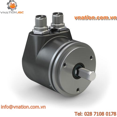 absolute rotary encoder / magnetic / solid-shaft / CANopen