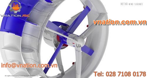 vertical-axis wind turbine / for light winds / for moderate winds