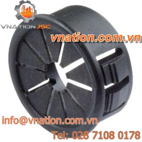 plug-in bushing / nylon / round