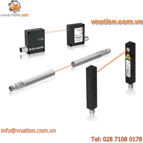 through-beam photoelectric sensor / rectangular / cylindrical / infrared