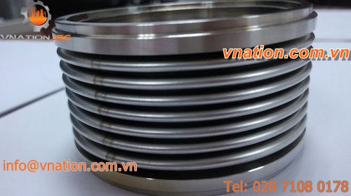 round bellows / stainless steel / welded / double-jacketed