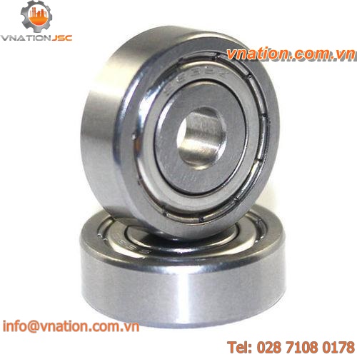ball bearing / single-row / radial / steel