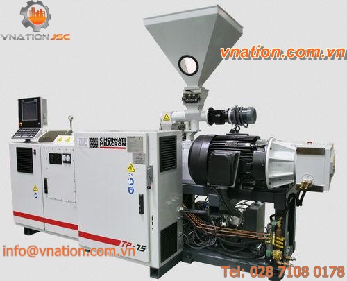 WPC extruder / for PVC / parallel twin-screw