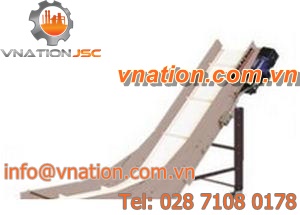 belt conveyor / height-adjustable / inclined / process