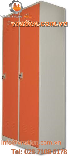 security cabinet / free-standing / hinged door / galvanized steel
