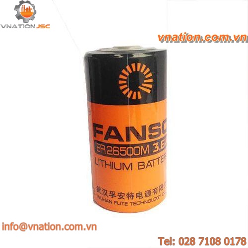 lithium-thionyl chloride battery cell / replacement / cylindrical