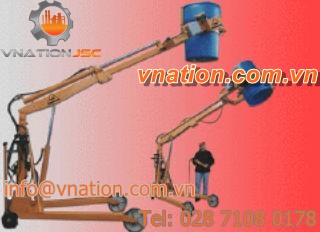 mobile crane / hydraulic / drum-handling / for industrial applications