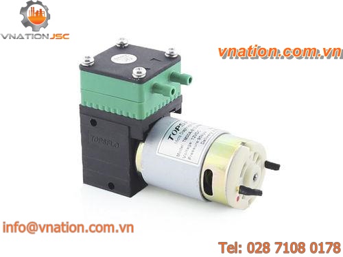 diaphragm vacuum pump / lubricated / single-stage / with electric actuator