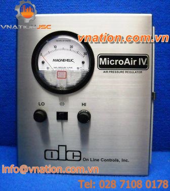 air pressure regulator / spring / single-stage / for tubing extrusion