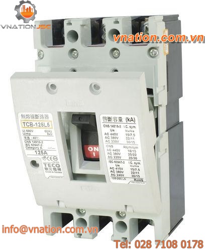 thermal circuit breaker / magnetic / 3-pole / adjustable