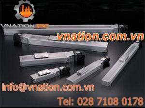 linear positioning table / manual / 1-axis / precision