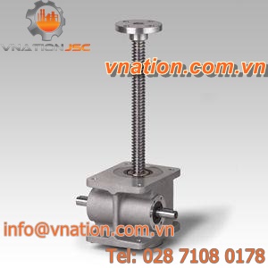 worm gear screw jack / stainless steel / translating screw / trapezoidal screw