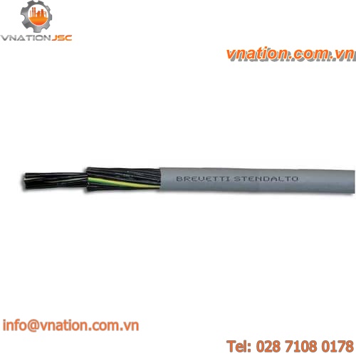 signal cable / control / PVC-sheathed / flexible