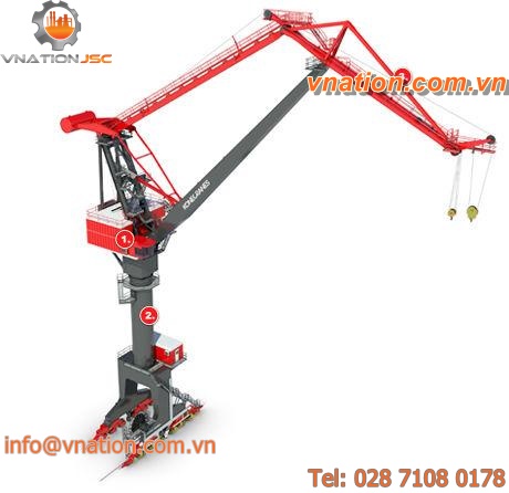 fixed crane / swing-arm / for offshore applications / lifting