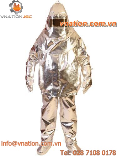fire-retardant coveralls / aramid / with breathing apparatus
