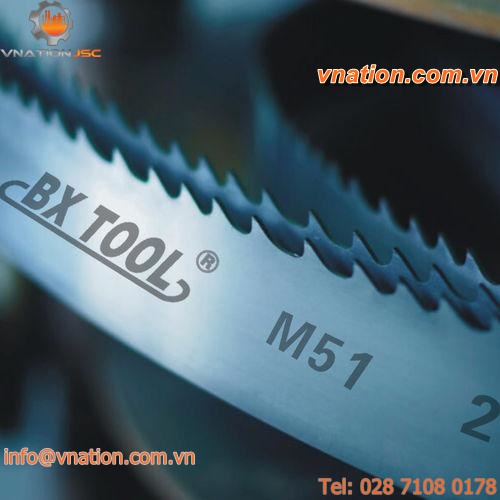 bandsaw blade / bimetallic / for titanium alloys / for titanium