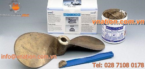 epoxy adhesive / two-component / high-temperature / for metal