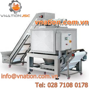 fluidized bed dryer / cleaning / for the food industry / continuous