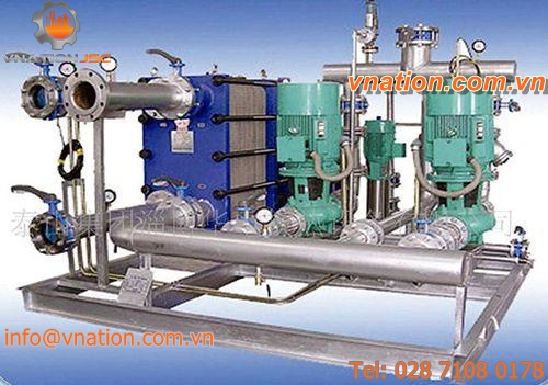 shell and tube Heat exchanger unit / steel
