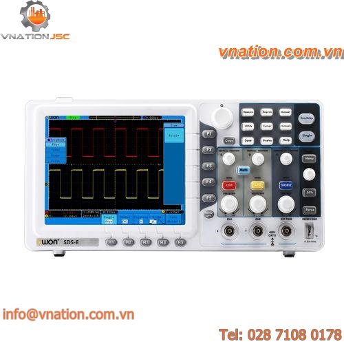 digital oscilloscope / portable / bench-top / 2-channel