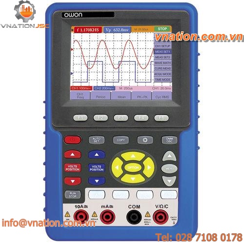 digital oscilloscope / hand-held / 2-channel / insulated
