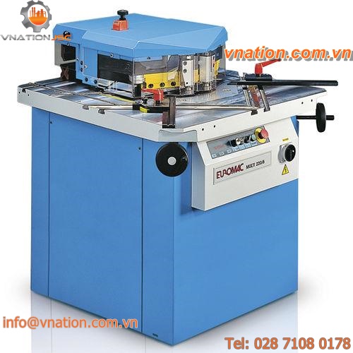 variable-angle notching machine / hydraulic / electric / shearing
