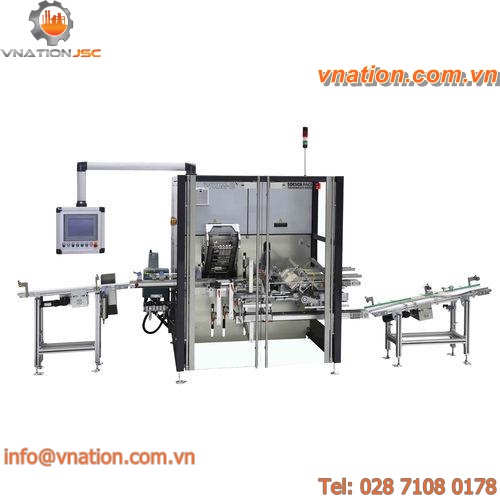 servo-driven cartoner / wraparound / for chewing gum / compact