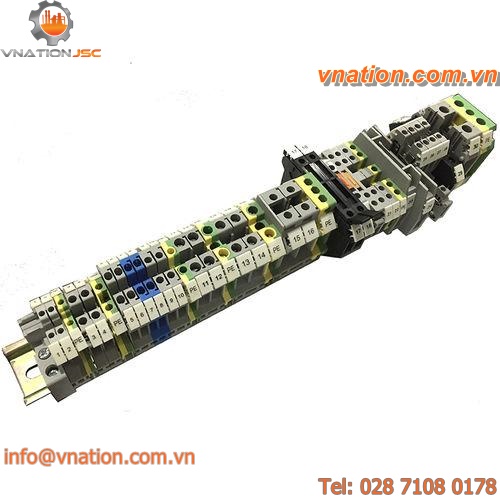screw connection terminal block / DIN rail-mounted / standard
