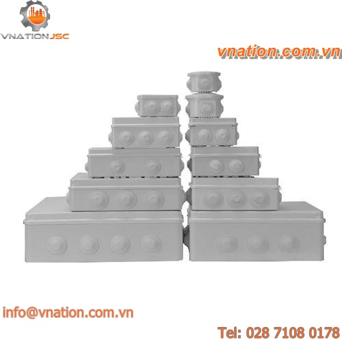 wall-mounted junction box / built-in / plastic / waterproof