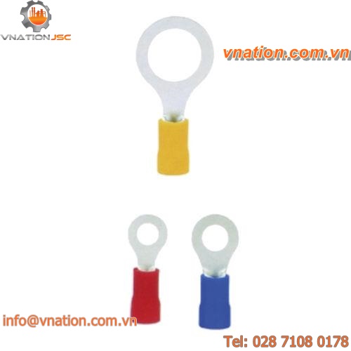 compression solderless terminal / ring / tubular / nylon-insulated
