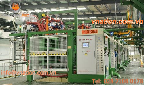 particle foam molding machine / for expanded polystyrene / high-efficiency / automatic